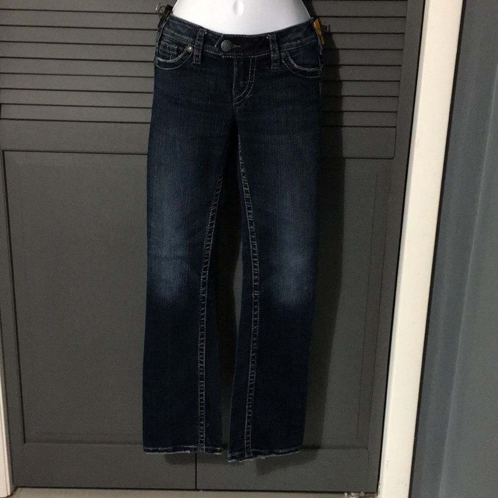 Silver dark low-rise boot cut “Tuesday” 26/31
